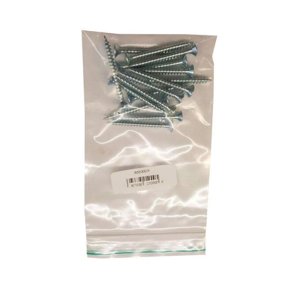 Set stalen schroeven verzinkt rond ø 0,5 cm en lengte 5 cm - 16 stuks