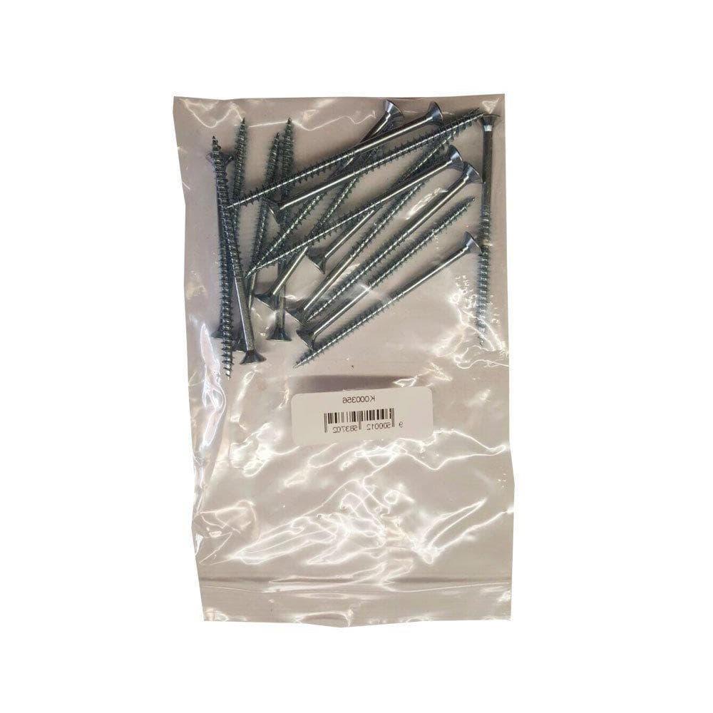 Set stalen schroeven verzinkt rond ø 0,5 cm en lengte 8 cm - 16 stuks