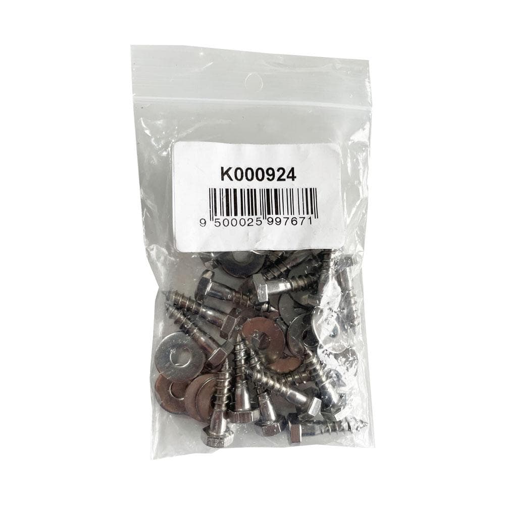 Zakje RVS draadbout schroeven ø 0,5 cm en lengte 2,5 cm - 16 stuks