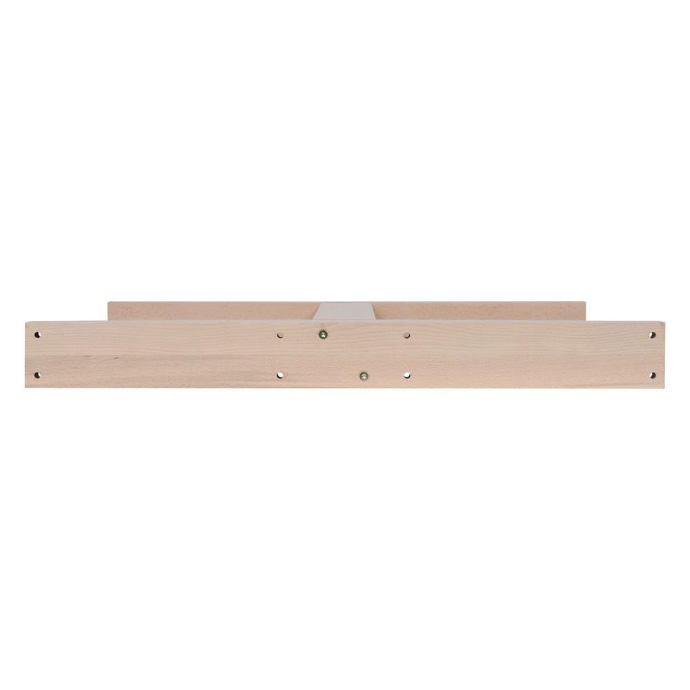 Tafelpoot  i vorm 78 bij 8 cm en hoogte 72 cm  van massief hout - 2 stuks