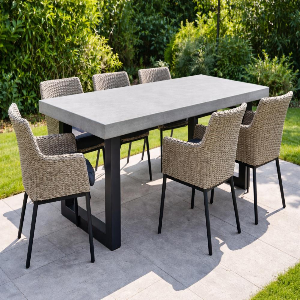 Stalen buiten U tafelpoot zwart 75 bij 10 cm en hoogte 72 cm (10 x 10 cm) (set van 2 stuks)
