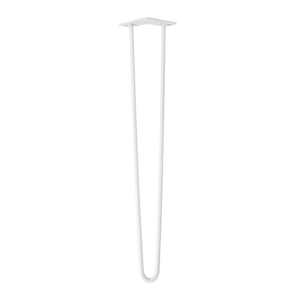 Massief stalen hairpin wit hairpin ø 1,2 cm en hoogte 71 cm  (set van 4 stuks)