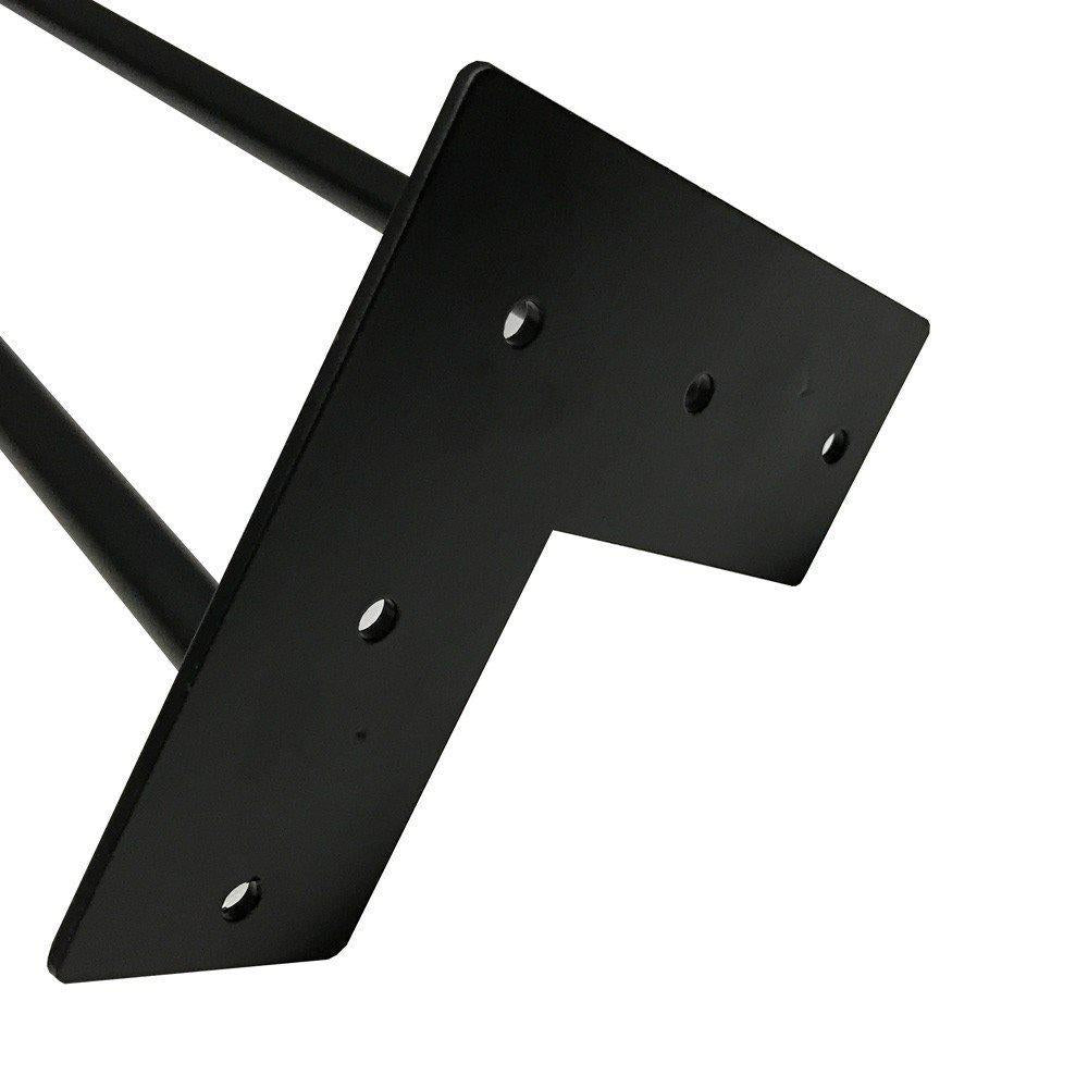 Stalen hairpin zwart hairpin ø 1,2 cm en hoogte 40 cm (set van 4 stuks)