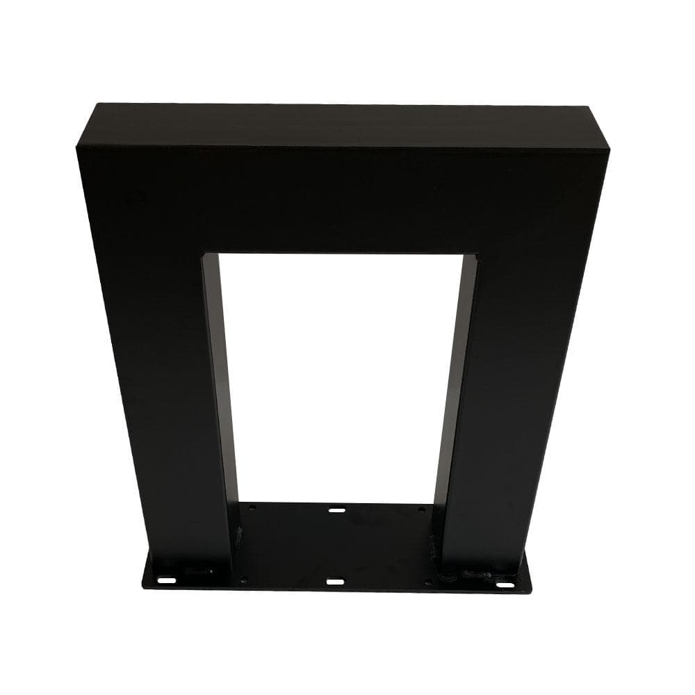 Stalen U tafelpoot zwart 38 bij 8 cm en hoogte 43 cm (8 x 8 cm) - 2 stuks