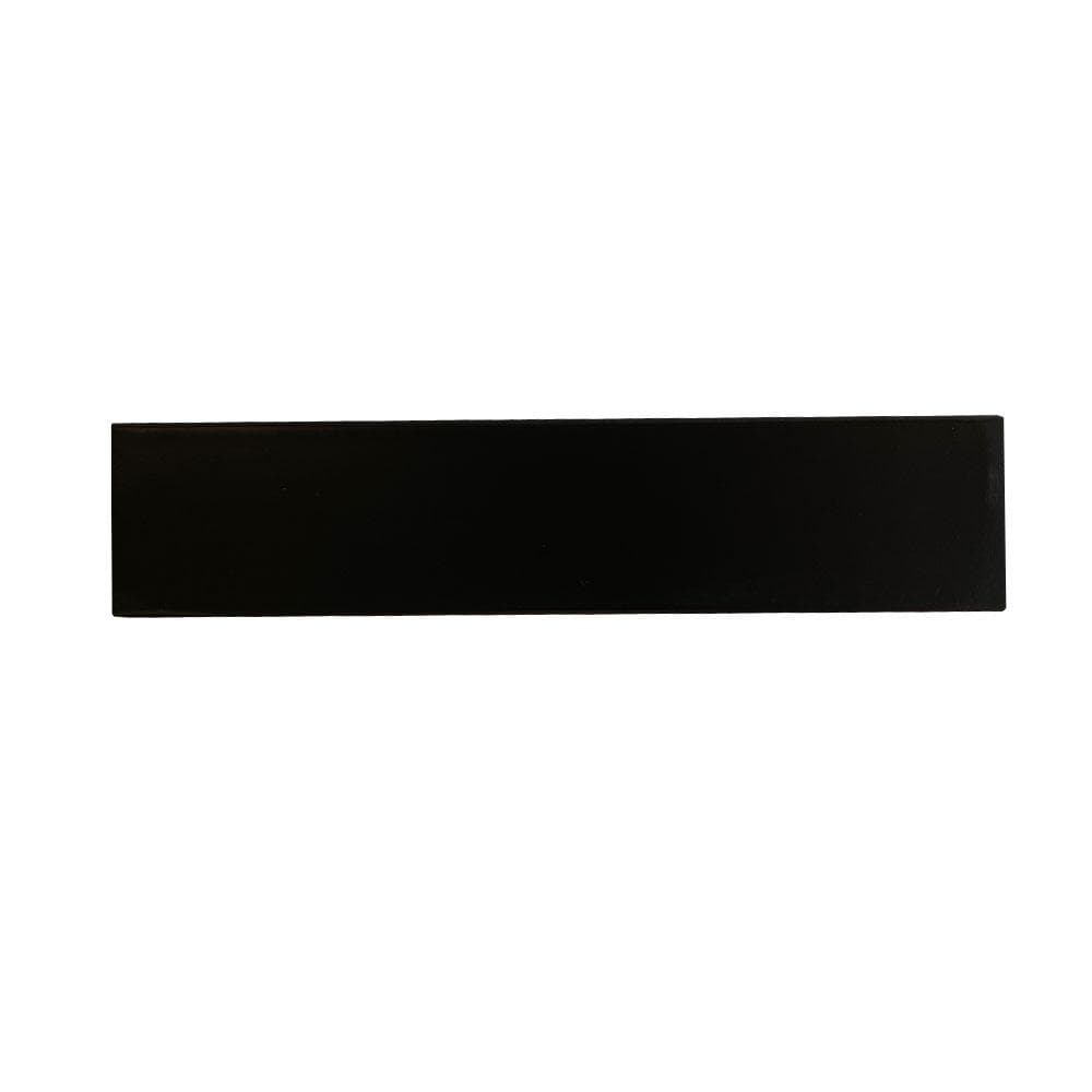 Stalen U tafelpoot zwart 38 bij 8 cm en hoogte 43 cm (8 x 8 cm) - 2 stuks