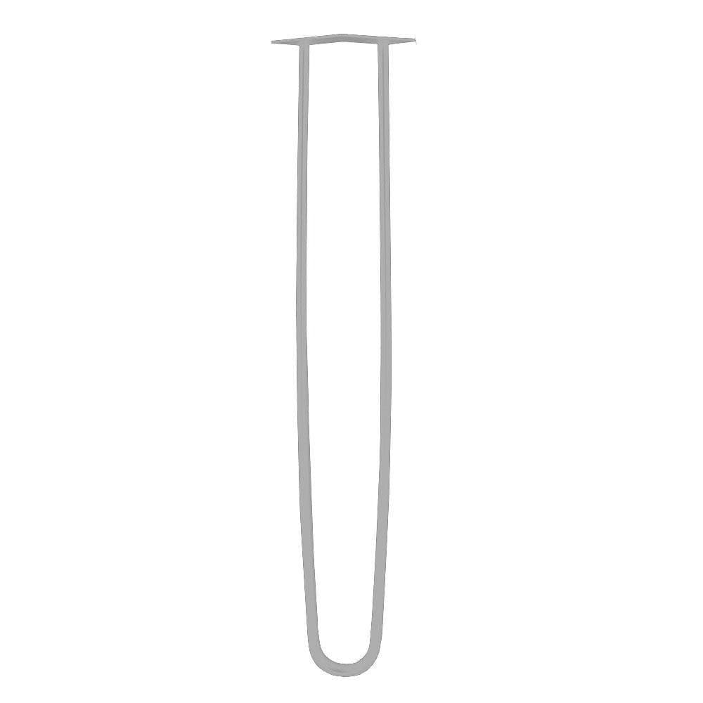 Stalen hairpin rvs look hairpin ø 1,6 cm en hoogte 71 cm (set van 4 stuks)