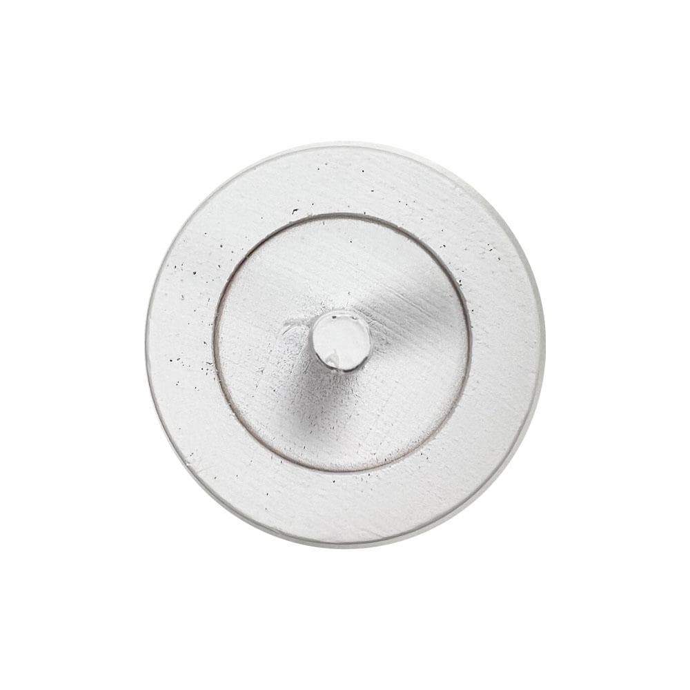 Meubelpoot wit rond Ø 5,7 cm en hoogte 15 cm  van massief hout (M8)  (set van 4 stuks)
