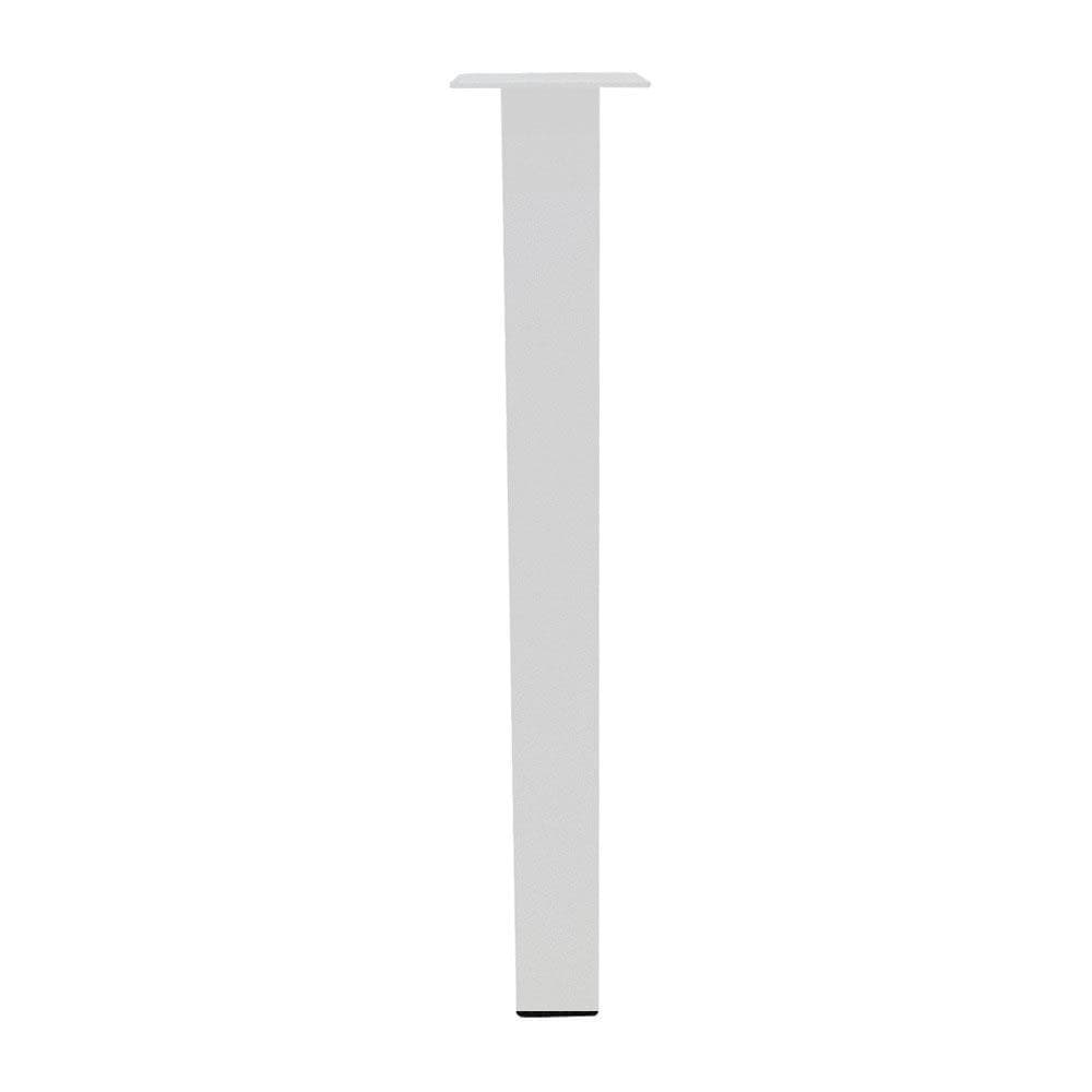 Set stalen tafelpoten wit vierkant 6 bij 6 cm en hoogte 72 cm (6 x 6 cm) - 4 stuks