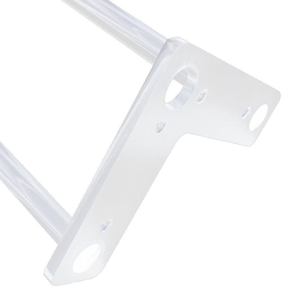 Stalen hairpin wit hairpin ø 1,6 cm en hoogte 71 cm (set van 4 stuks)