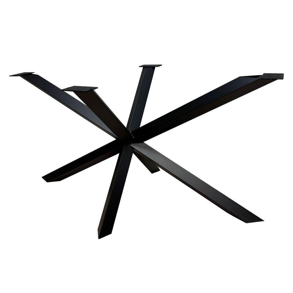 Stalen diamant matrix zwart spinpoot 140 bij 78 cm en hoogte 72 cm (8 x 8 cm)