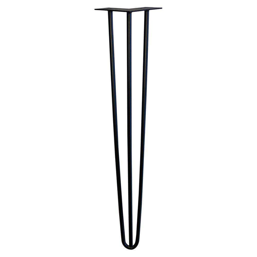 Stalen hairpin zwart hairpin ø 1,0 cm en hoogte 72 cm - 4 stuks