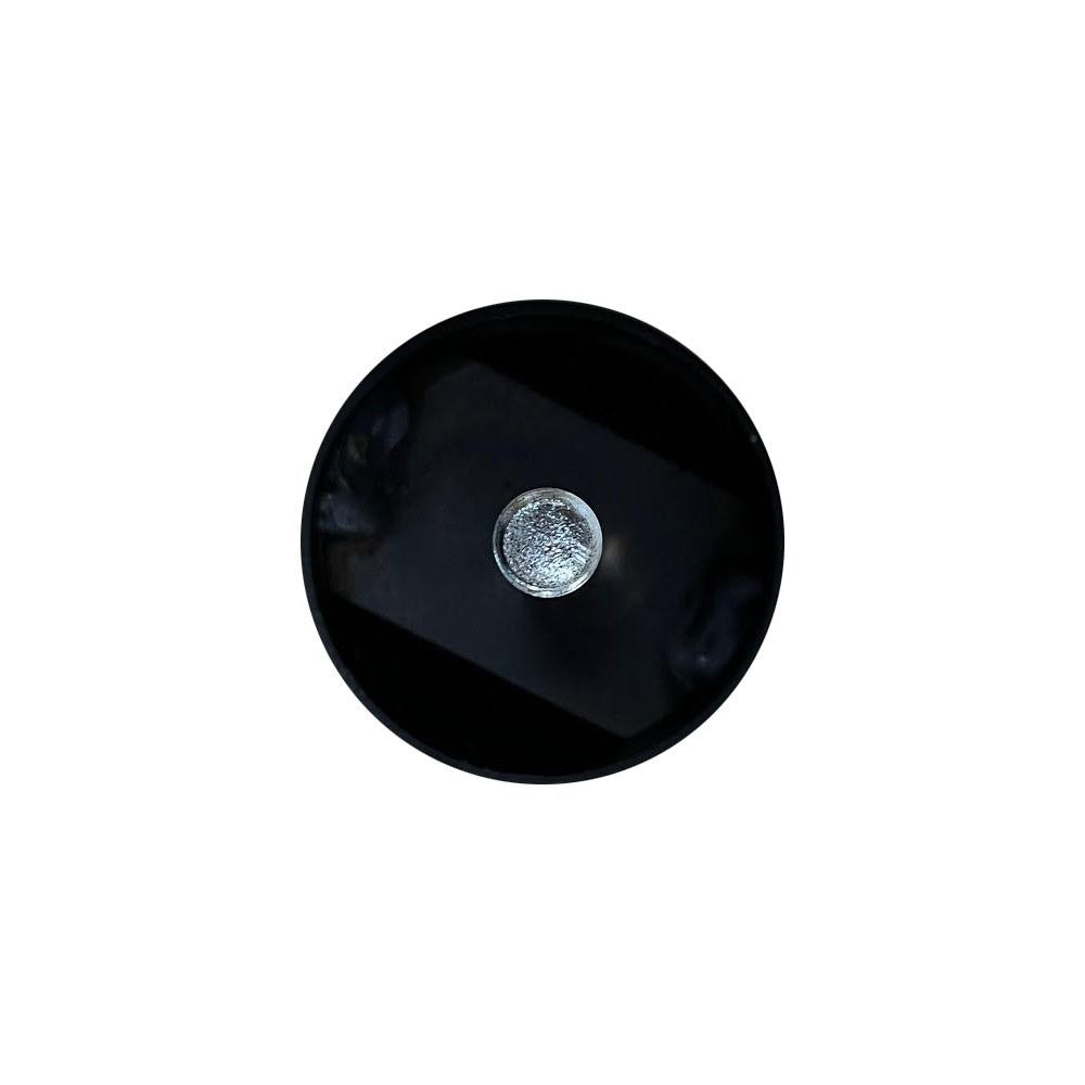 Stalen meubelpoot mat zwart rond ø 4,2 cm en hoogte 10 cm (M8) - Set van 4 stuks