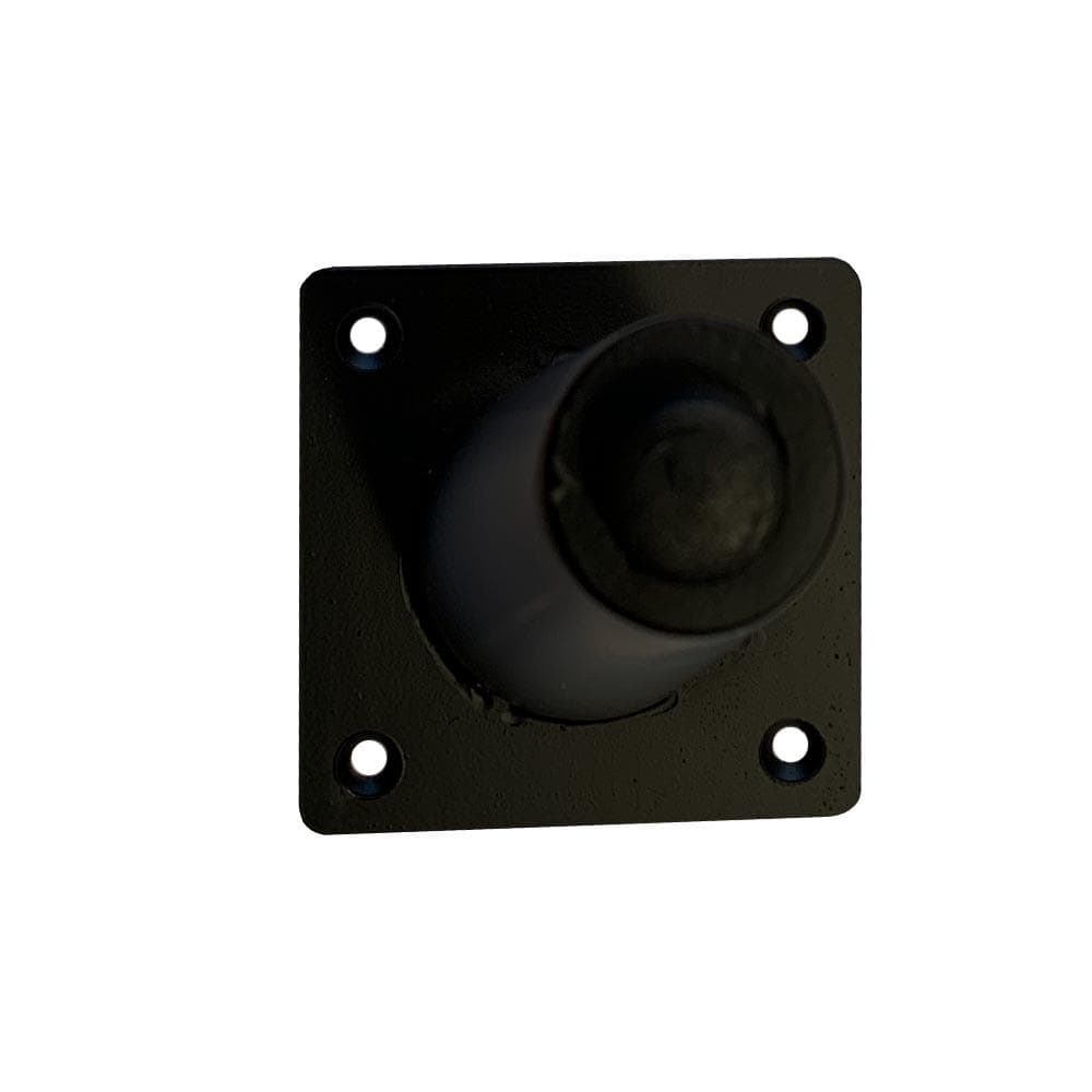 Stalen meubelpoot zwart conisch ø 5 cm / 2,5 cm en hoogte 18 cm  (set van 4 stuks)