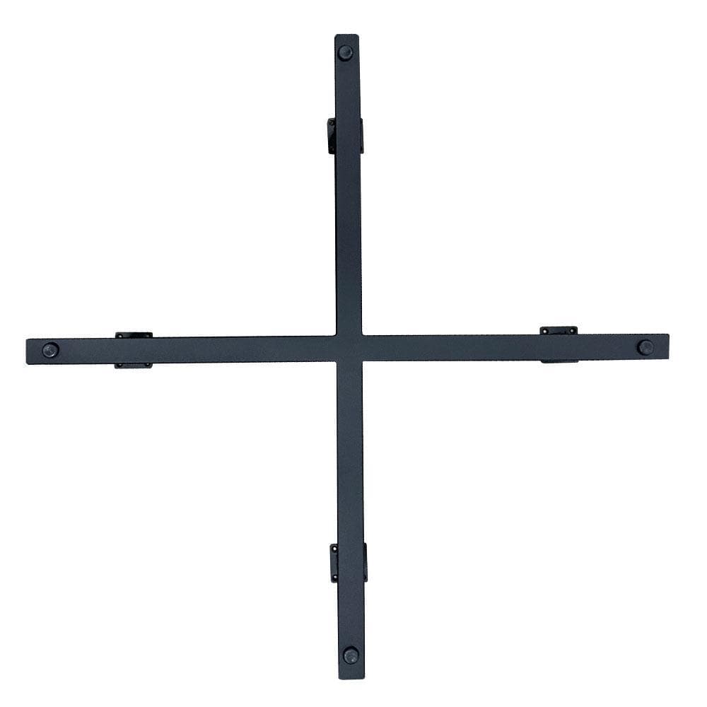 Stalen salononderstel zwart vierkant 50 bij 50 cm en hoogte 37 cm  (3 x 3 cm)