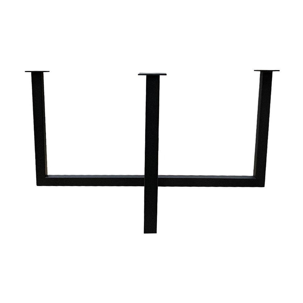 Stalen salononderstel zwart vierkant 75 bij 75 cm en hoogte 37 cm (3 x 3 cm)