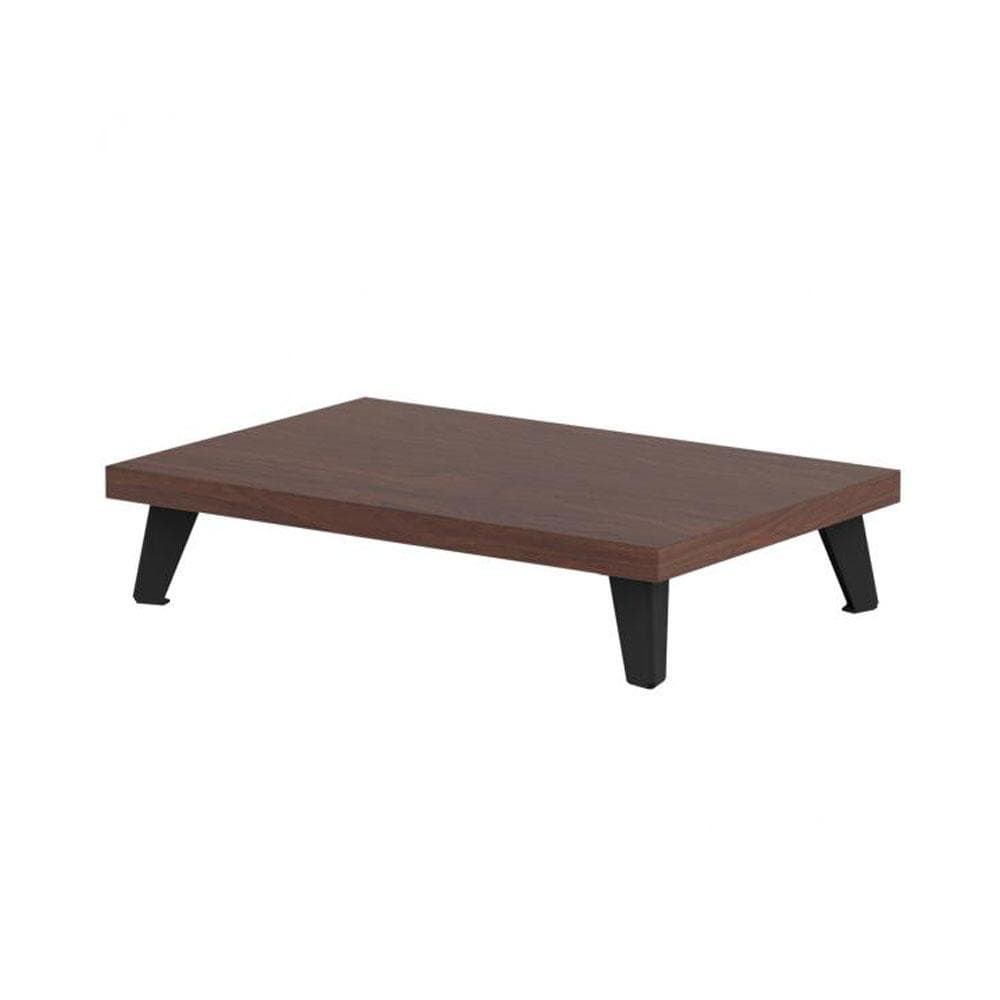 Massief stalen meubelpoot zwart taps 8 bij 5 cm en hoogte 10 cm - 4 stuks