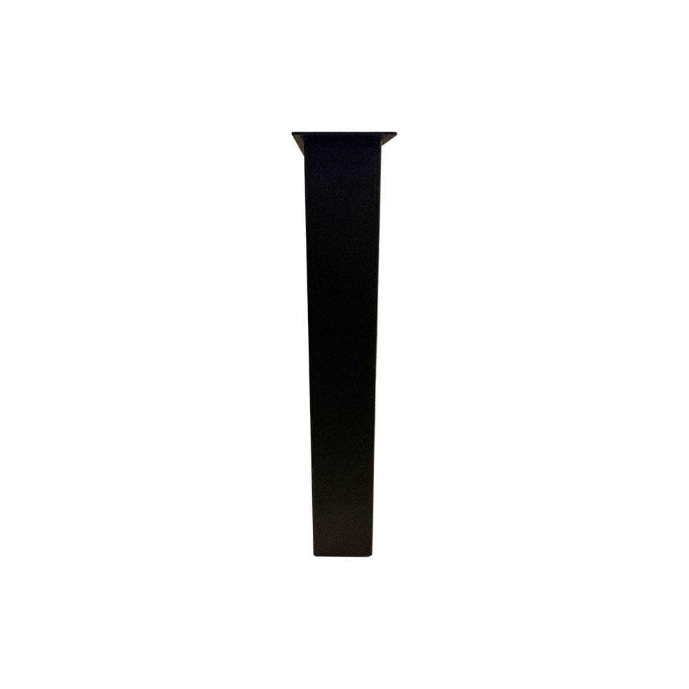 Stalen U tafelpoot zwart 55 bij 8 cm en hoogte 40 cm (8 x 8 cm) - 2 stuks