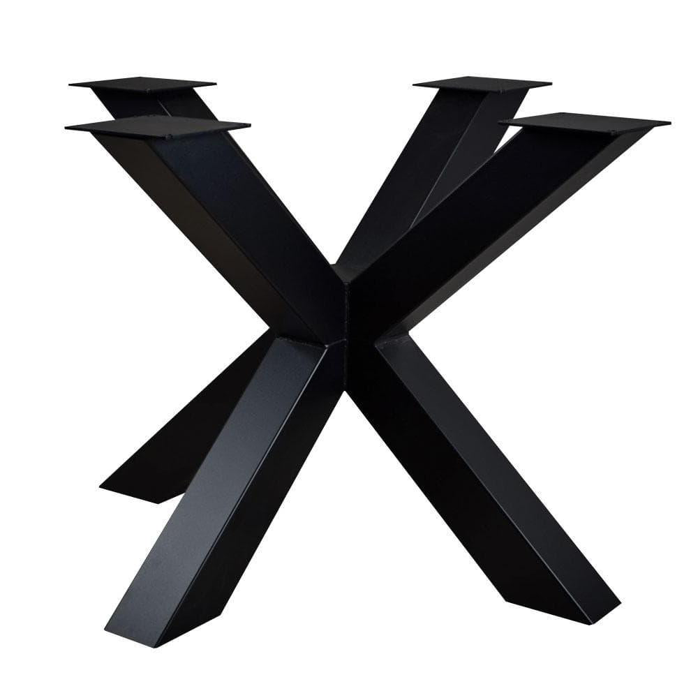 Stalen matrix zwart spinpoot 120 bij 120 cm en hoogte 72 cm (8 x 8 cm)