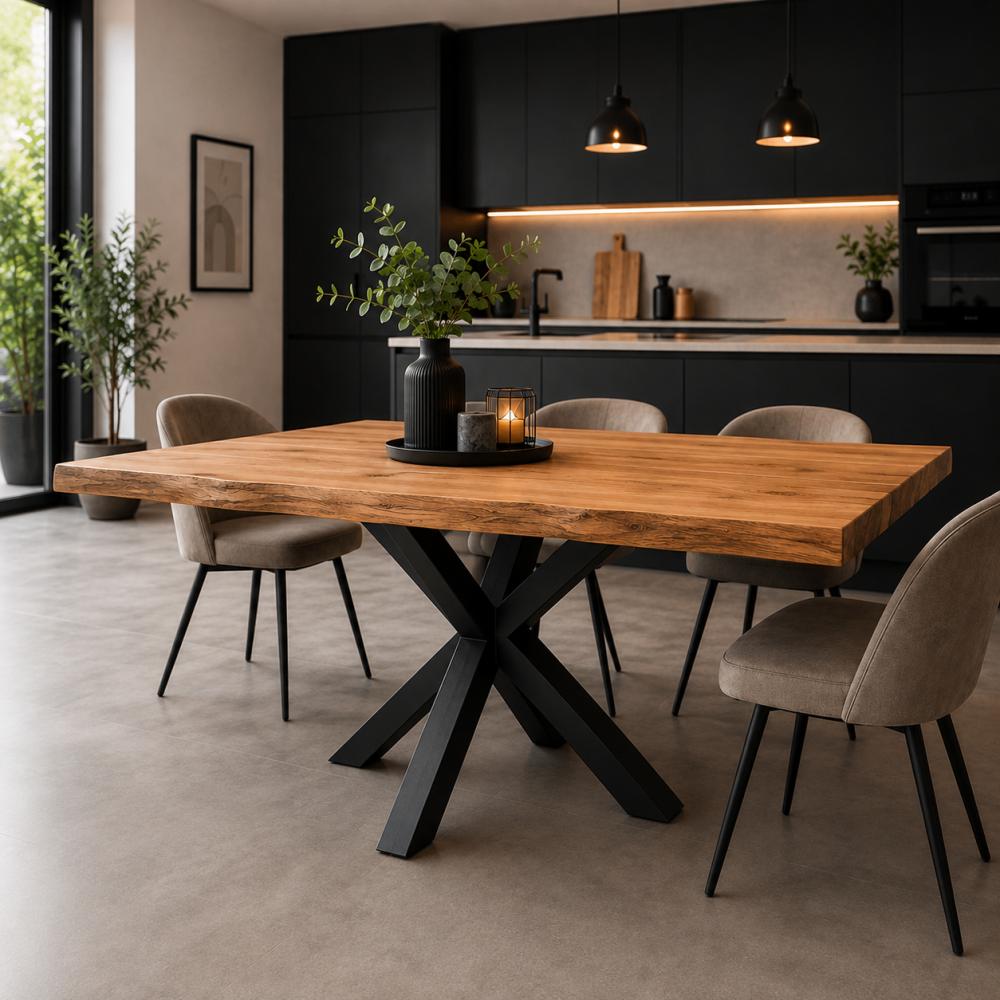 Stalen matrix zwart spinpoot 80 bij 80 cm en hoogte 72 cm (8 x 8 cm)