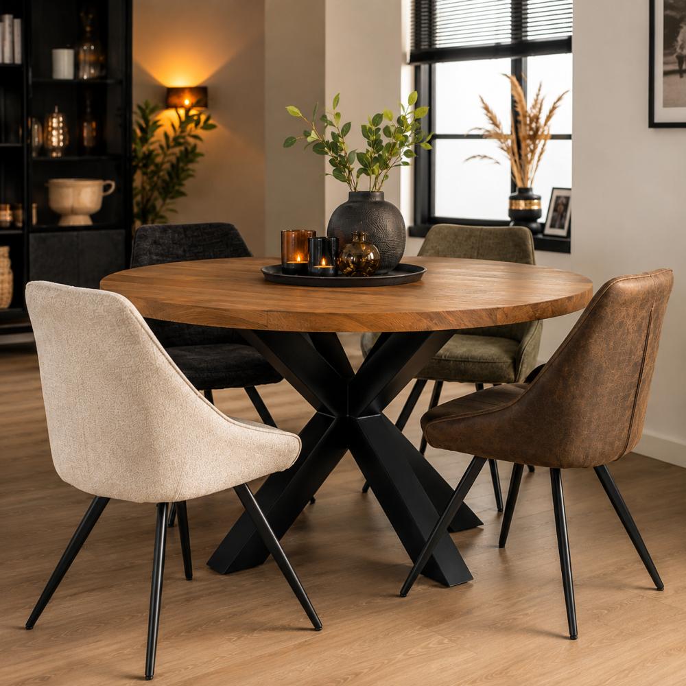 Stalen matrix zwart spinpoot 90 bij 90 cm en hoogte 72 cm (10 x 10 cm)
