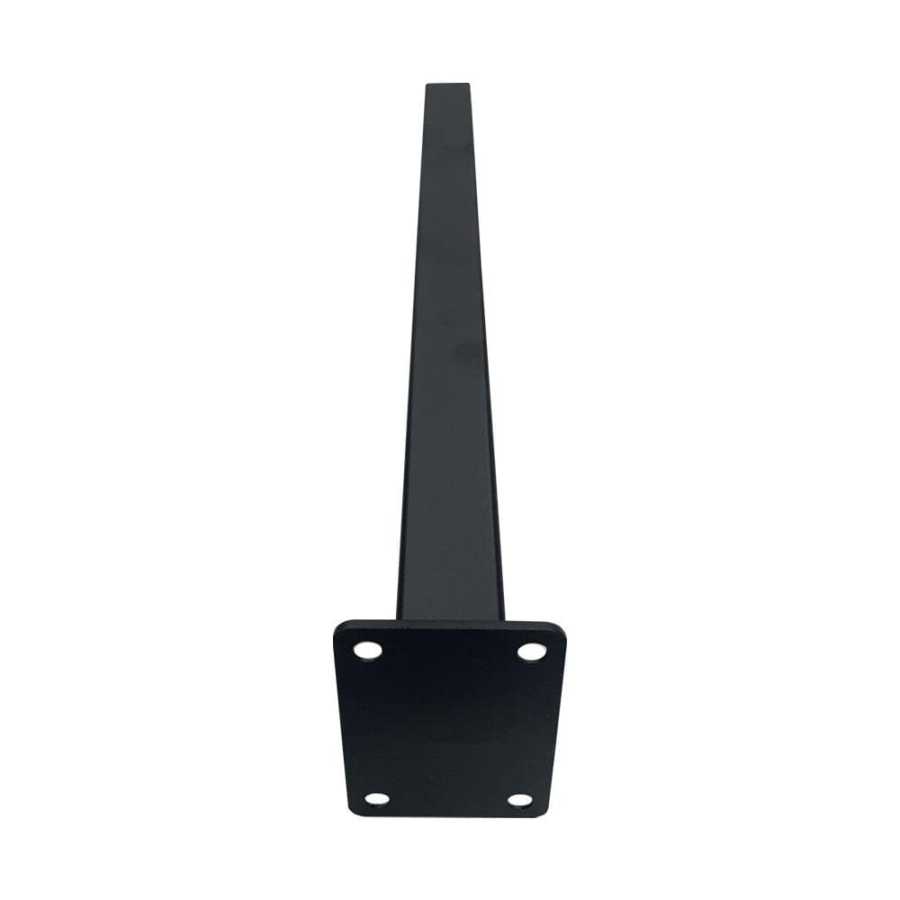 Stalen schuine meubelpoot zwart vierkant 2,5 bij 2,5 cm en hoogte 36 cm (set van 4 stuks)
