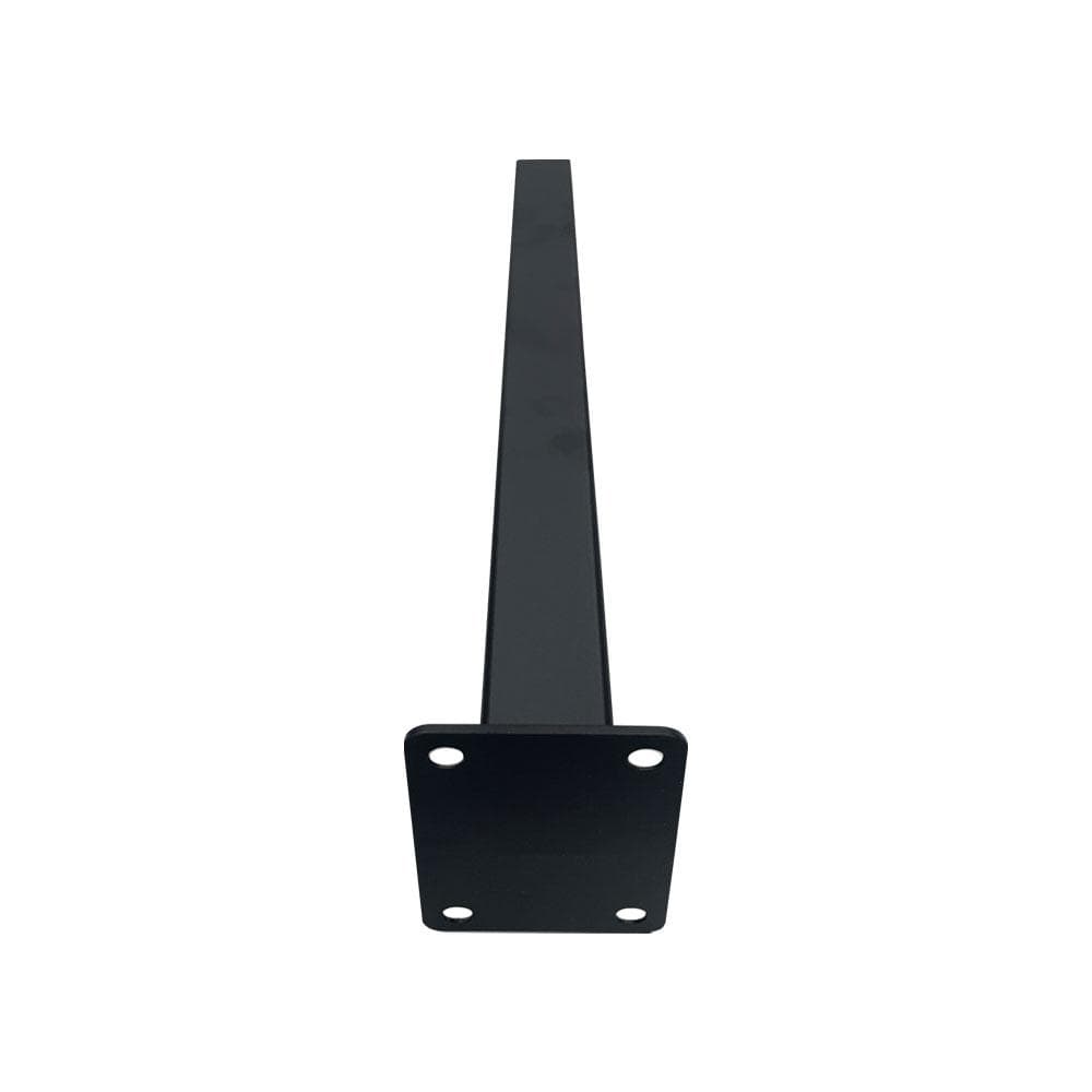 Stalen schuine meubelpoot zwart vierkant 2,5 bij 2,5 cm en hoogte 30 cm (2,5 x 2,5 cm) (set van 4 stuks)
