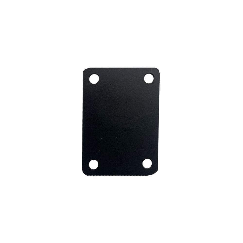 Stalen schuine meubelpoot zwart vierkant 2,5 bij 2,5 cm en hoogte 42 cm (set van 4 stuks)