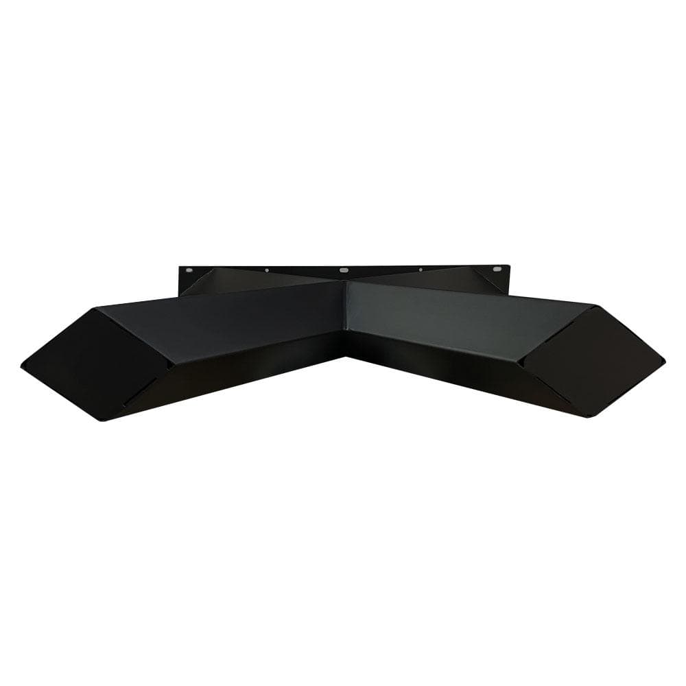 Stalen X tafelpoot diamant 75 bij 14 cm en hoogte 72 cm zwart (10 x 10 cm) (set van 2 stuks)