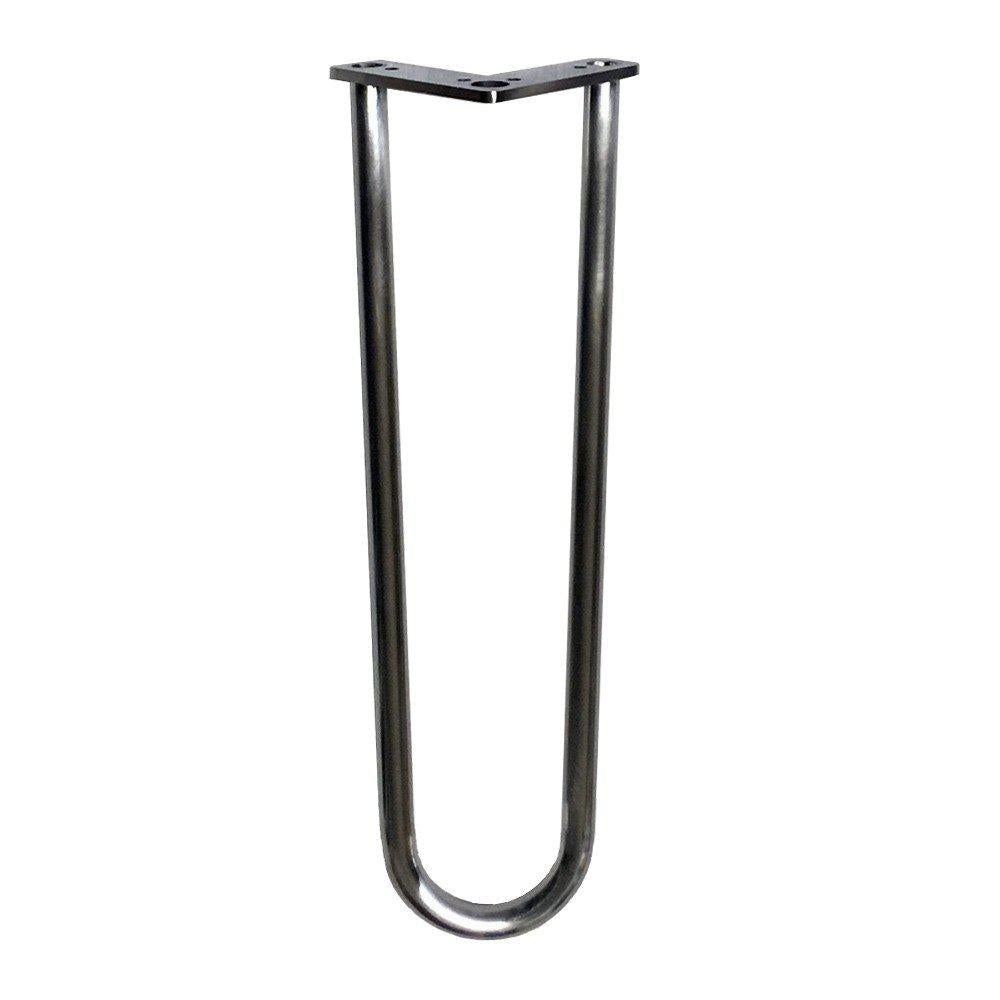 Chromen hairpin tafelpoot 30 cm (set van 4 stuks)