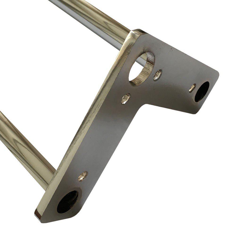 Chromen hairpin tafelpoot 71 cm (set van 4 stuks)