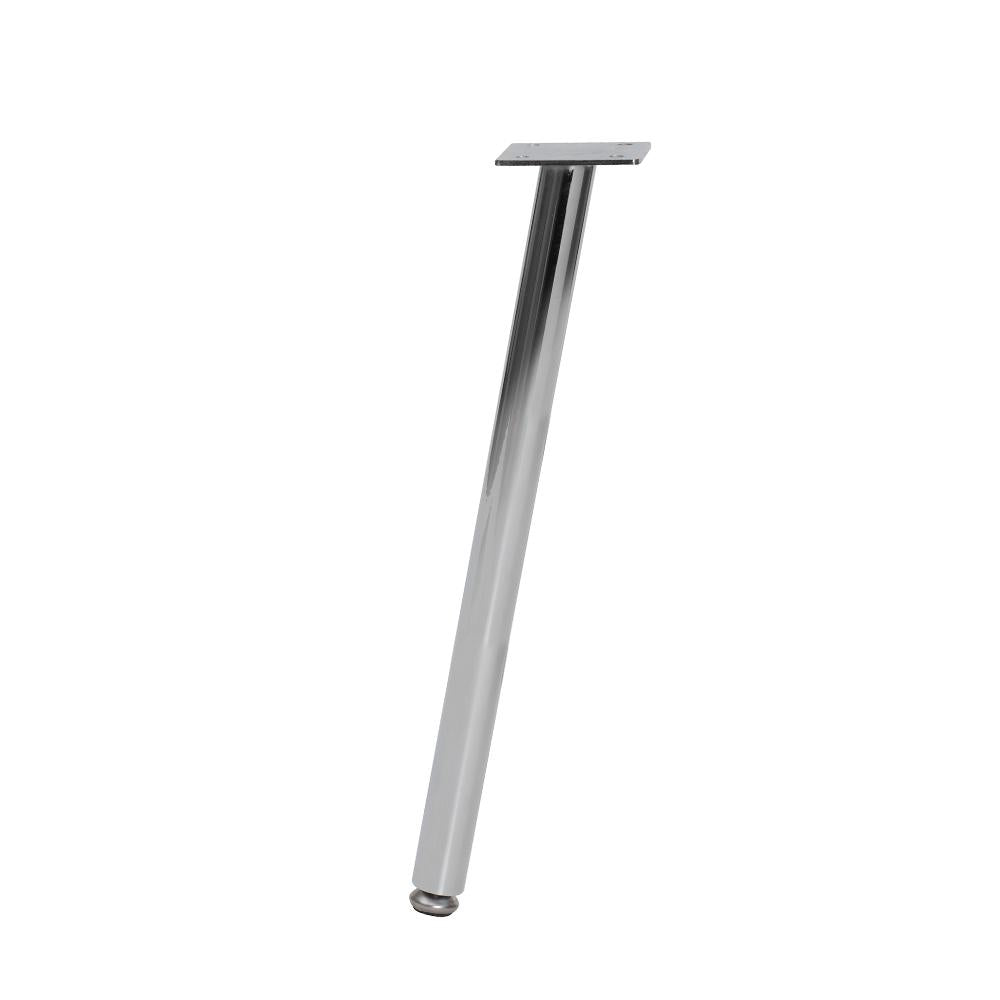 Chromen ronde meubelpoot 40 cm (set van 4 stuks)
