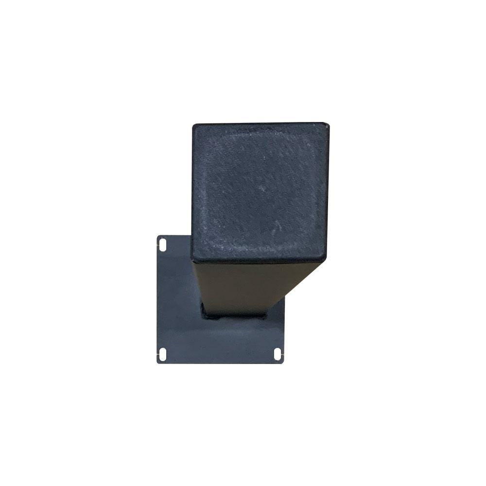 Set 4 zwarte rechte tafelpoten 72 cm (koker 8 x 8 cm)