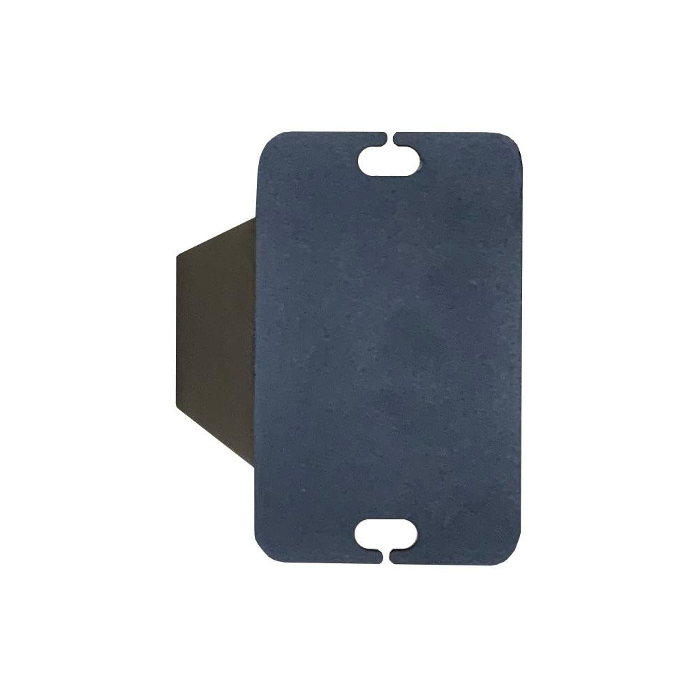 Set 4 zwarte schuine tafelpoten 43 cm (koker 8 x 8 cm)