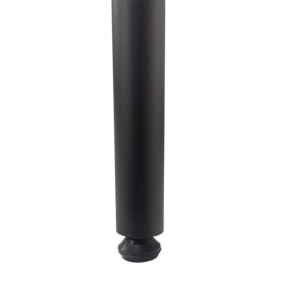 Zwarte ronde meubelpoot 30 cm (set van 4 stuks)