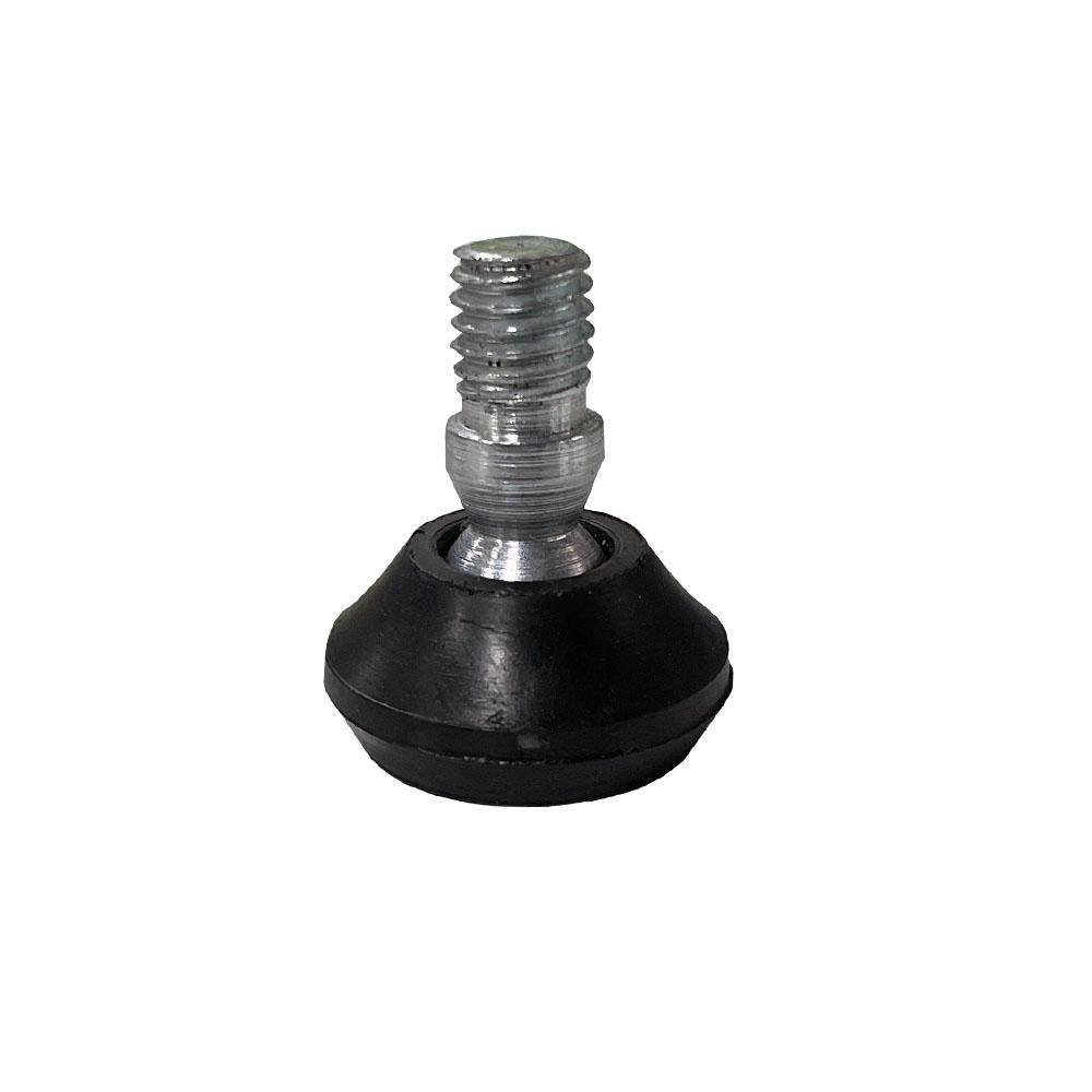 Zwarte ronde meubelpoot 30 cm (set van 4 stuks)