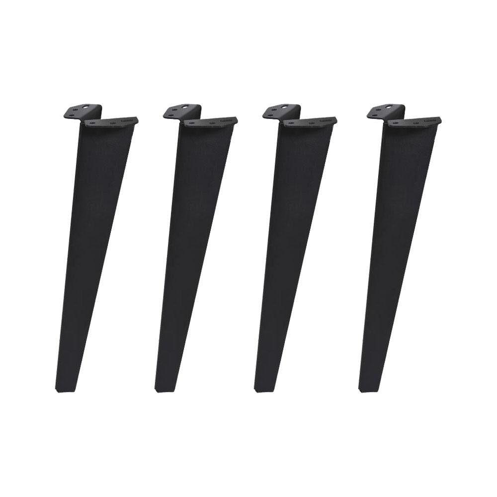 Zwarte tapse design meubelpoot 40 cm (set van 4)
