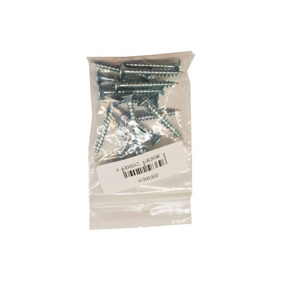 Set stalen schroeven verzinkt rond ø 0,45 cm en lengte 3,5 cm  - 16 stuks