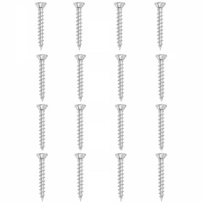 Set stalen schroeven verzinkt rond ø 0,45 cm en lengte 4 cm  - 16 stuks