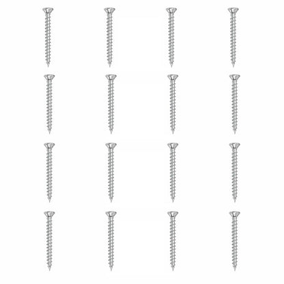 Set stalen schroeven verzinkt rond ø 0,5 cm en lengte 5 cm  - 16 stuks