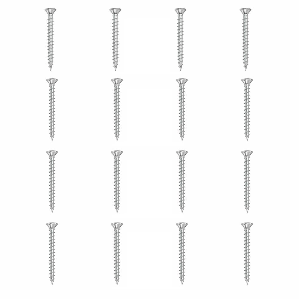 Set stalen schroeven verzinkt rond ø 0,5 cm en lengte 5 cm  - 16 stuks