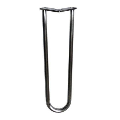Stalen hairpin chroom hairpin ø 1,6 cm en hoogte 30 cm  (set van 4 stuks)