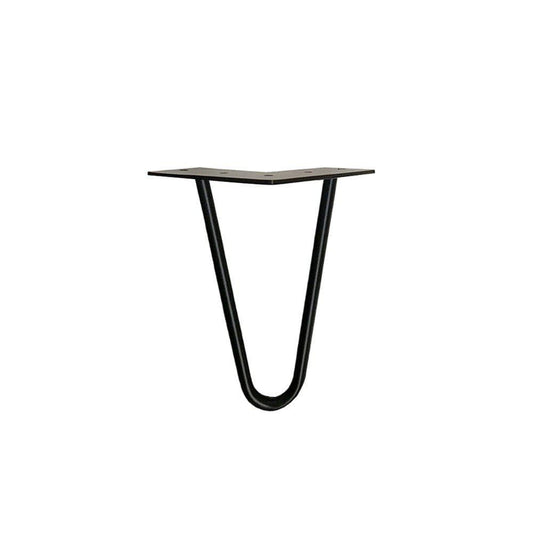 Stalen hairpin zwart hairpin ø 1,2 cm en hoogte 15 cm  (set van 4 stuks)