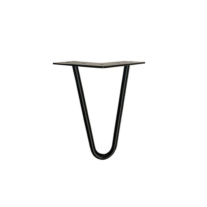 Stalen hairpin zwart hairpin ø 1,2 cm en hoogte 20 cm  (set van 4 stuks)