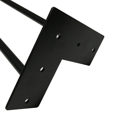 Stalen hairpin zwart hairpin ø 1,2 cm en hoogte 20 cm  (set van 4 stuks)