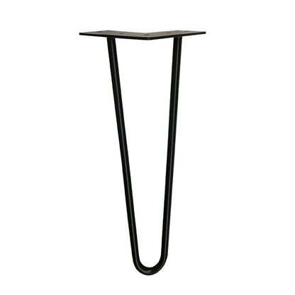 Stalen hairpin zwart hairpin ø 1,2 cm en hoogte 25 cm  (set van 4 stuks)