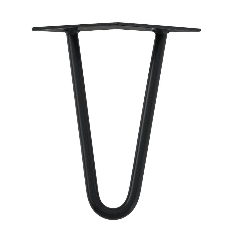 Stalen hairpin zwart hairpin ø 1,2 cm en hoogte 30 cm  (set van 4 stuks)