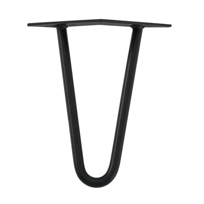 Stalen hairpin zwart hairpin ø 1,2 cm en hoogte 30 cm  (set van 4 stuks)