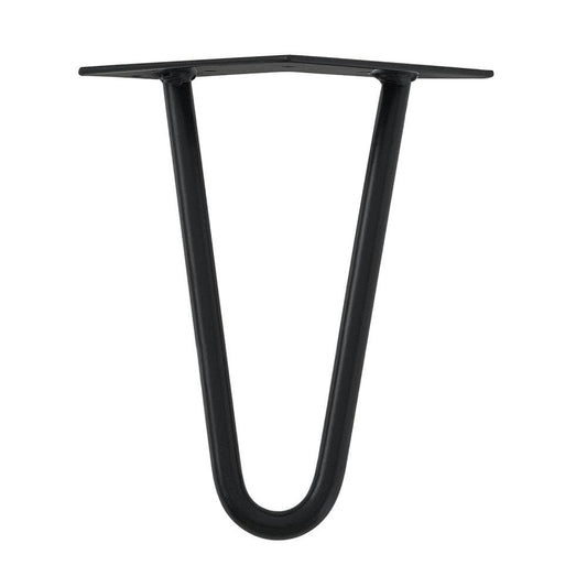 Stalen hairpin zwart hairpin ø 1,2 cm en hoogte 30 cm  (set van 4 stuks)