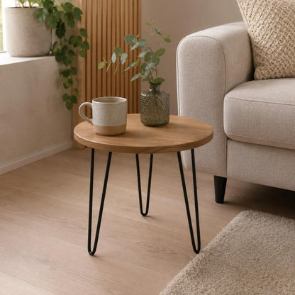 Stalen hairpin zwart hairpin ø 1,2 cm en hoogte 45 cm  (set van 4 stuks)