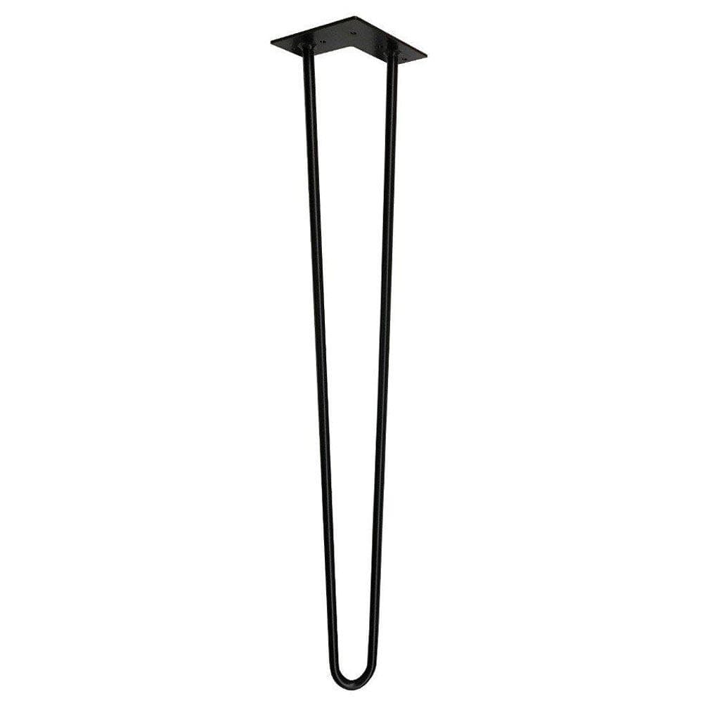 Stalen hairpin zwart hairpin ø 1,2 cm en hoogte 75 cm  (set van 4 stuks)